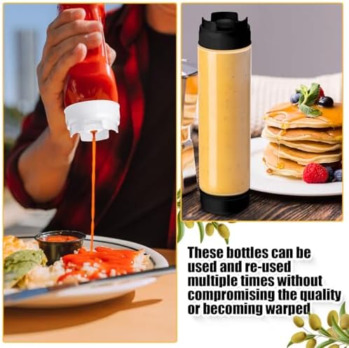 Roshtia 16 Pcs 16 oz Squeeze Bottle Set 1