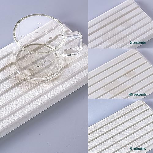 Grooved Diatomite Coasters