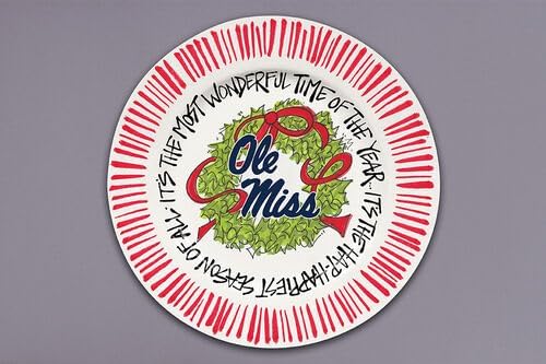 Ole Miss Wonderful Time Dinner Plate Elevate Your Table with Pride