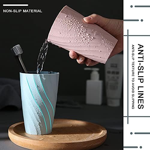 Sturdy Colorful 2-Pack Toothbrush Cup