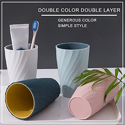 Sturdy Colorful 2-Pack Toothbrush Cup