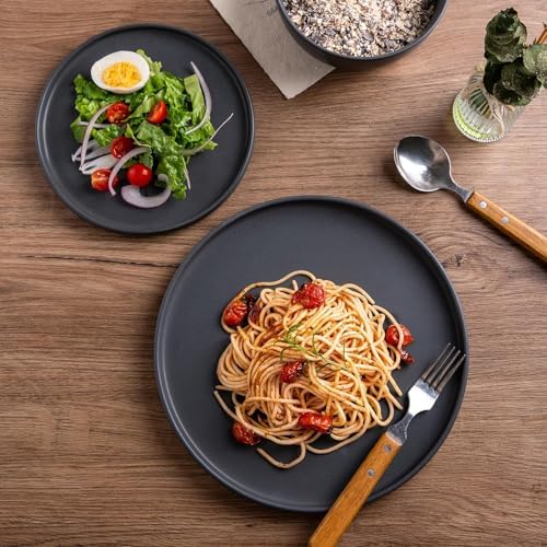 Inside Unique Ceramic Dinner Plate Set 6-Piece