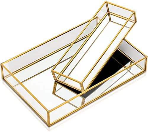 2-Pack Gold Overflow Perfume Trays Set