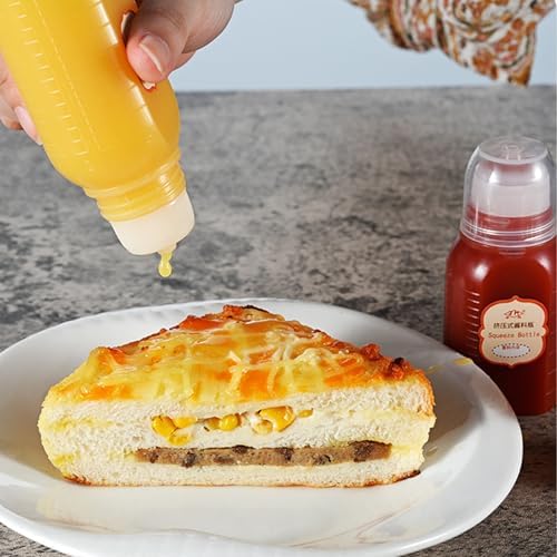 Squeeze Bottle Set for Salad BBQ and More