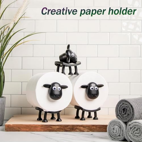 Adorable Sheep Sequence Toilet Paper Holder