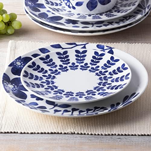 Stunning Sandefjord Dinner Plates in BlueWhite for Entertaining at Home