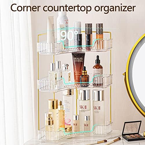 3-Tier Corner Organizer Classic White Storage Shelf
