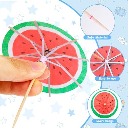 FFNIU Drinks Cocktail Umbrellas for Drinks Bar Tools Pcs for Parties