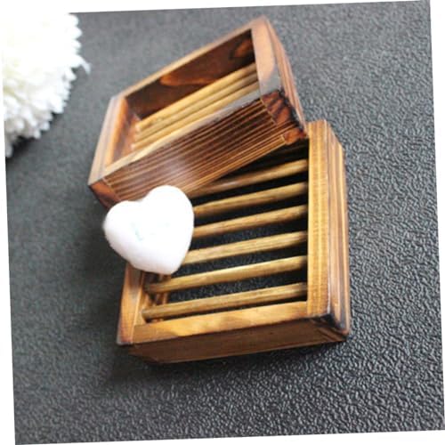 Elegant Wood Soap Dish Holder for Bathroom Kitchen
