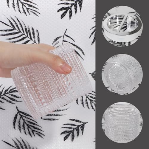 Tonxus Glass Toothbrush Holder Mouthwash Cup Safe Elegant for Daily Use