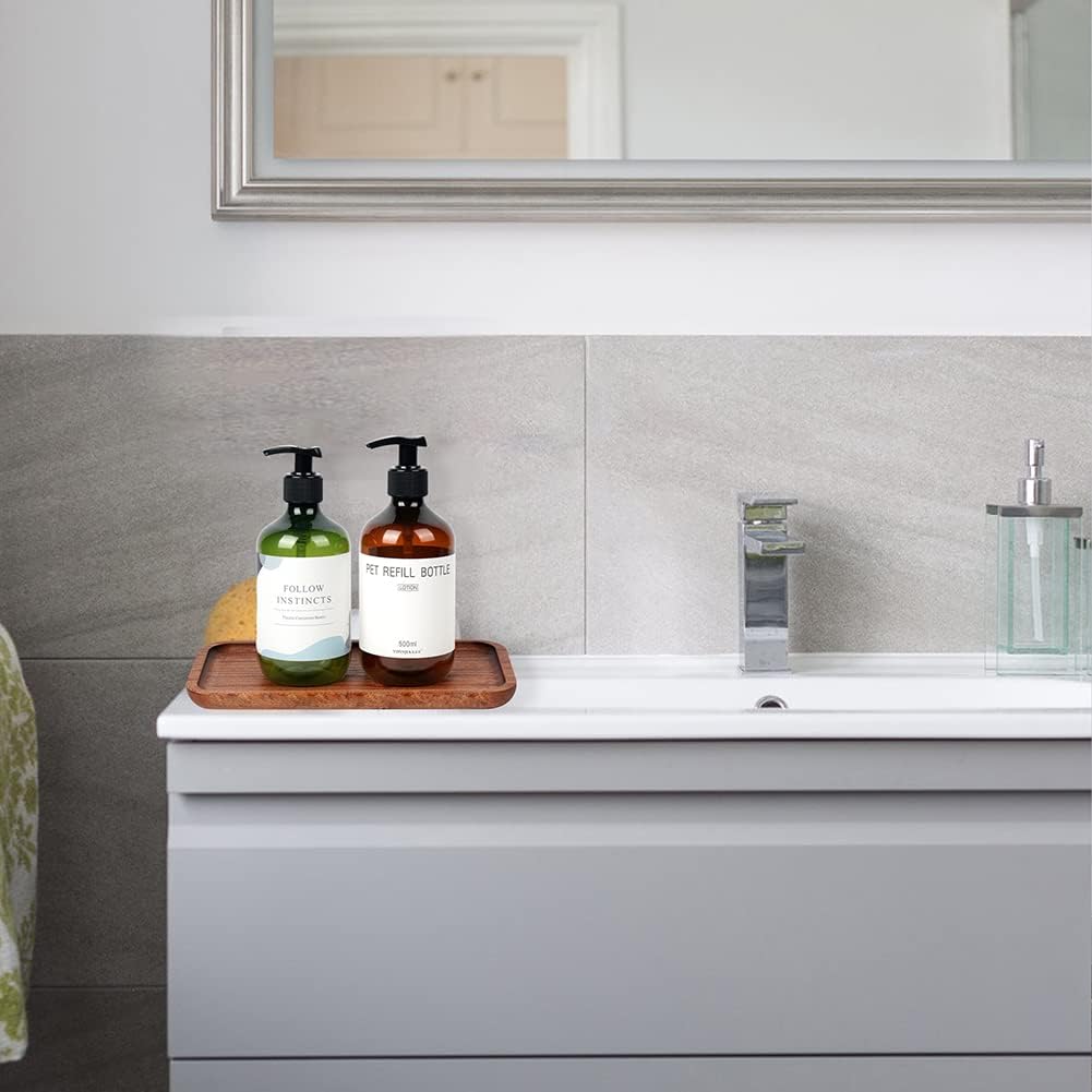 Sturdy Ebony Vanity Tray for Organization