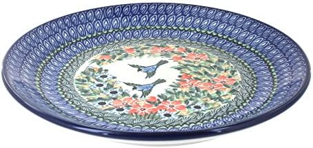 Blue Rose Polish Pottery Maria Dinner Plate