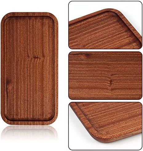 Sturdy Ebony Vanity Tray for Organization