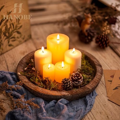 Hanobe Rustic Wooden Serving Tray Perfect for Gatherings