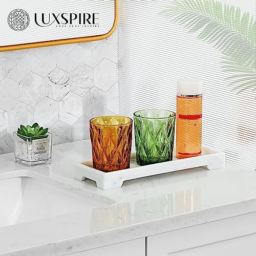 Luxspire Marble Vanity Tray