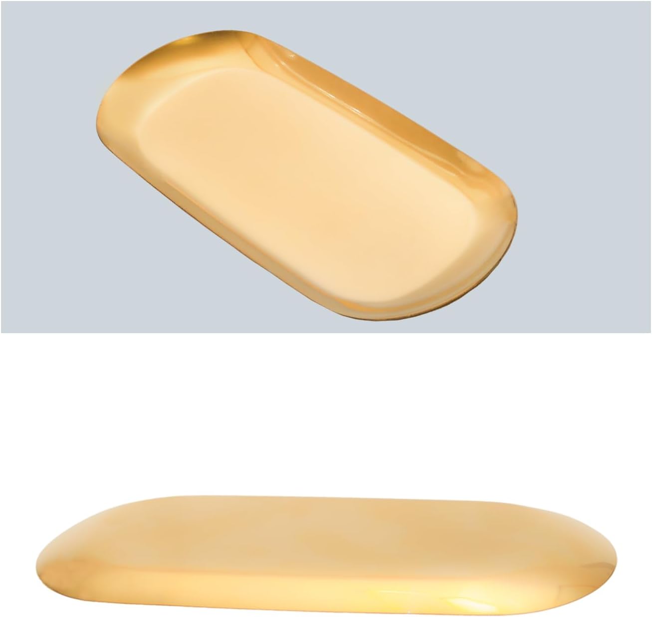 Elegant Pocoxll Vanity Trays Set - Gold Accent for Bathroom Kitchen