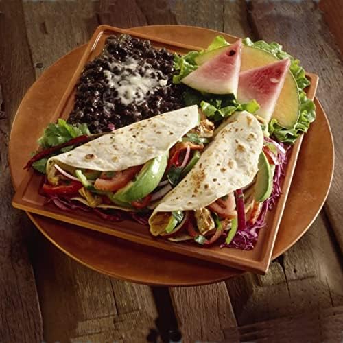 Wrightmart Acacia Wood Dinner Plates Set