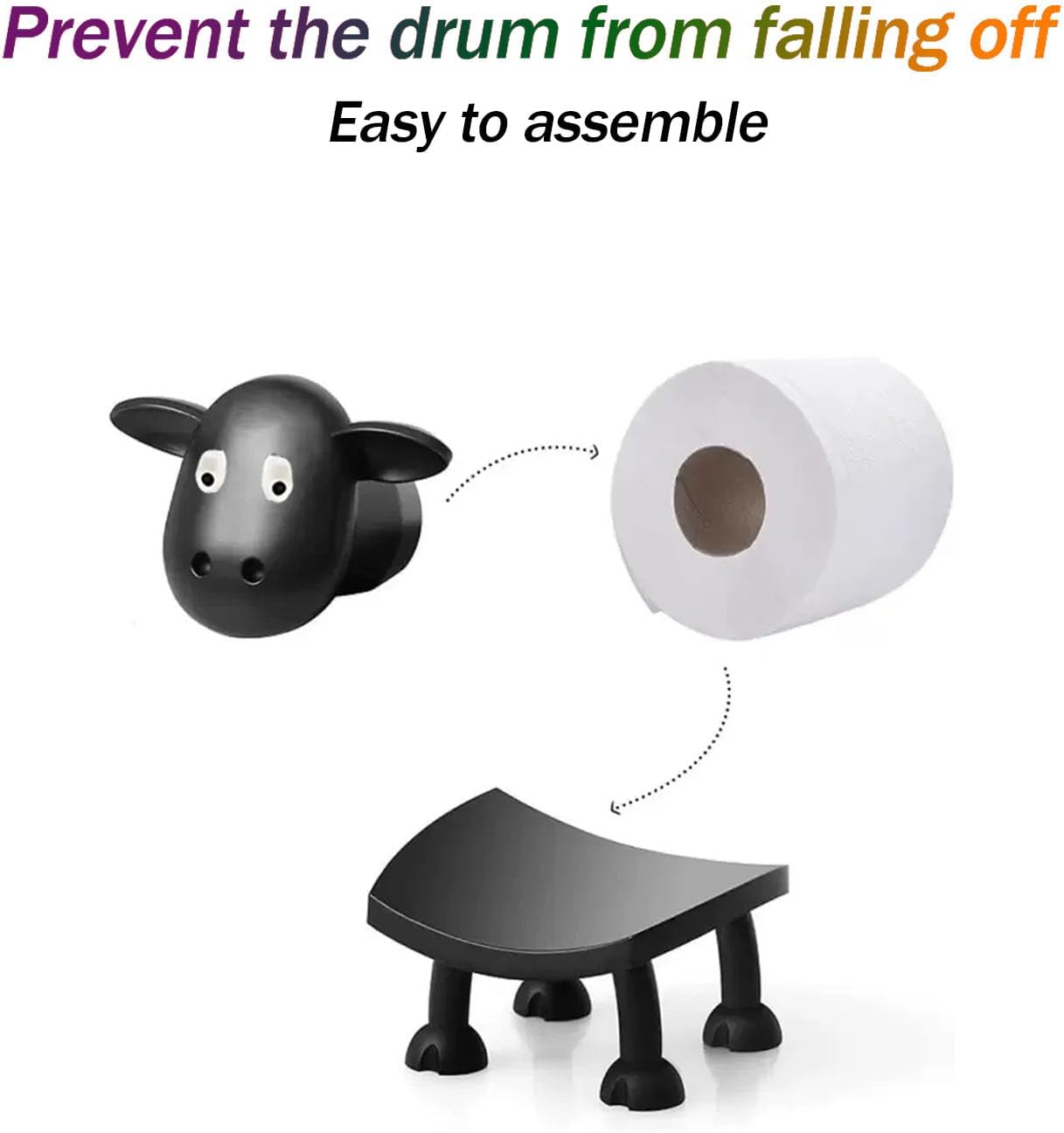 Adorable Sheep Sequence Toilet Paper Holder