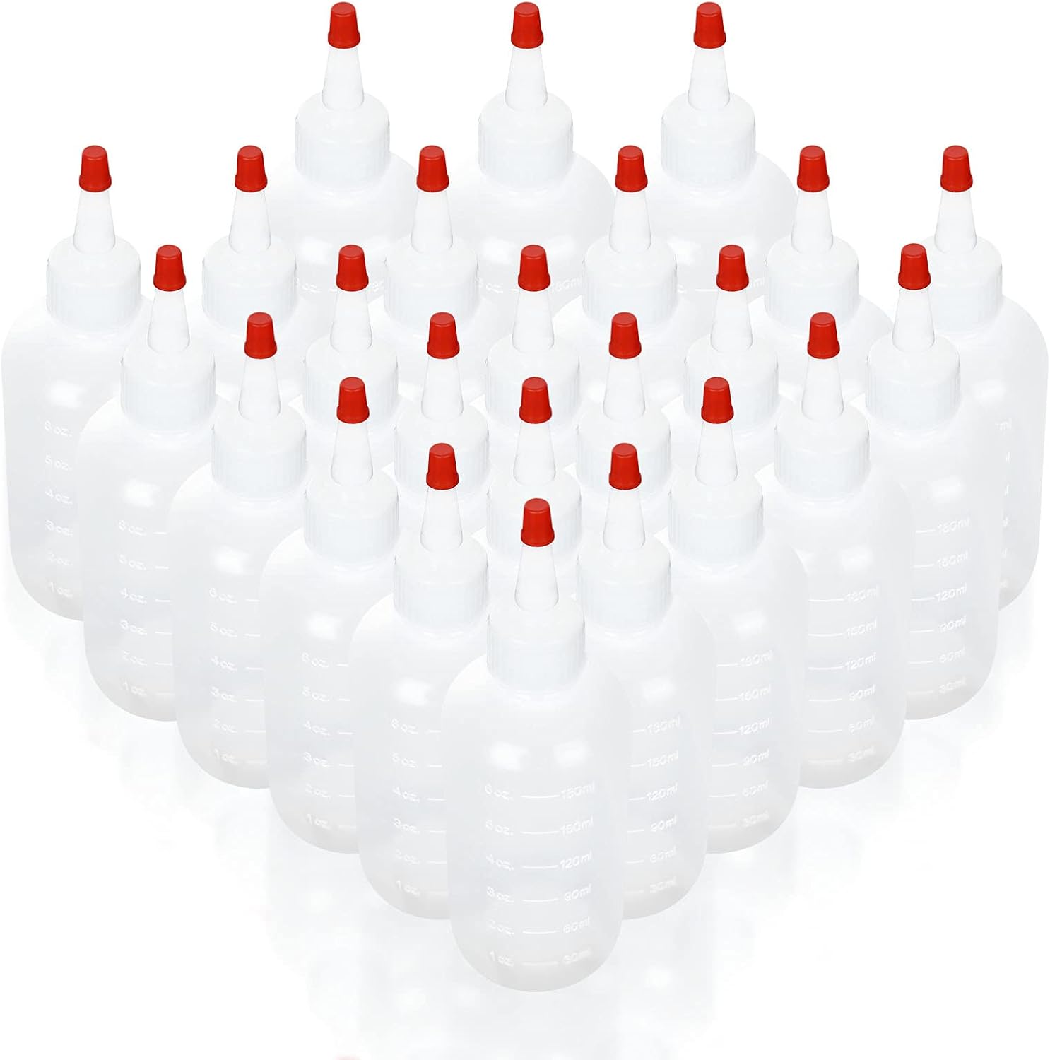 24 Pack Shanqian 6oz Squeeze Bottles