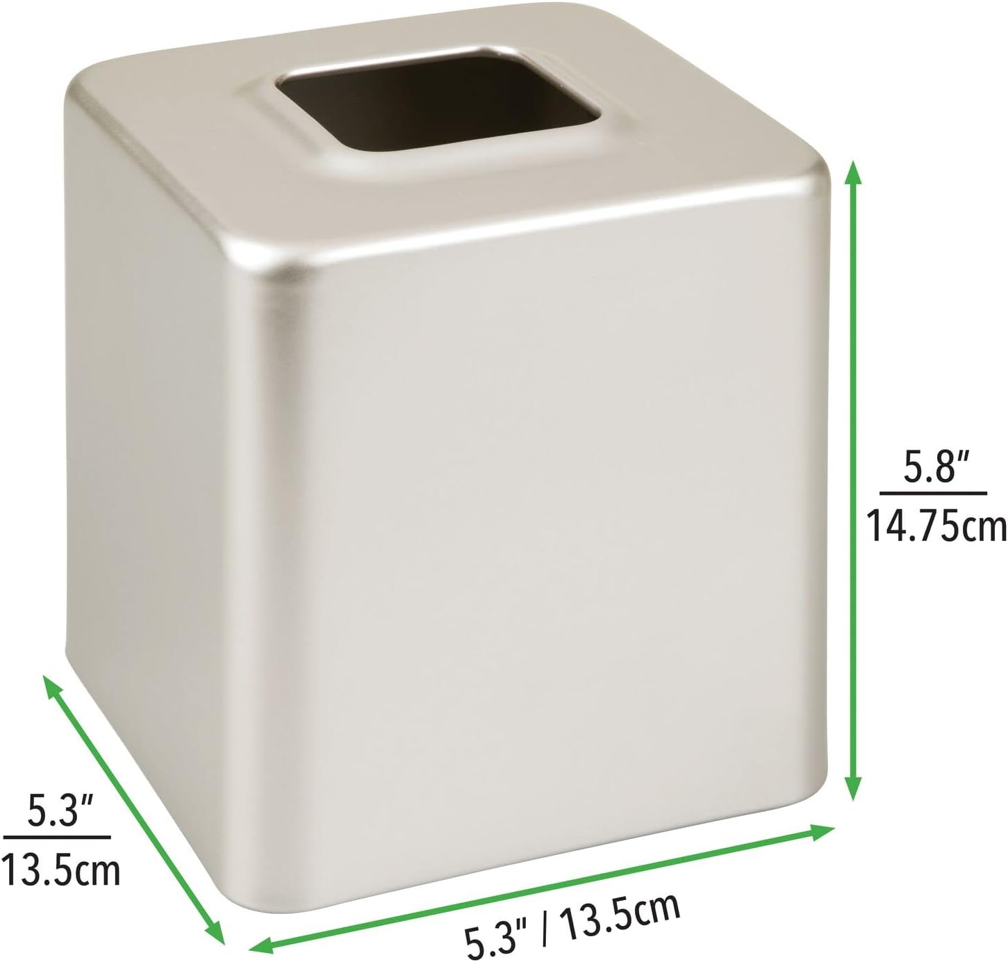 mDesign Steel Square Tissue Holder