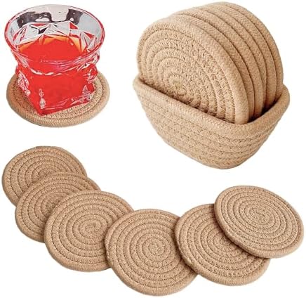 Valdivia Boho Coasters Set - Handmade Woven for Home