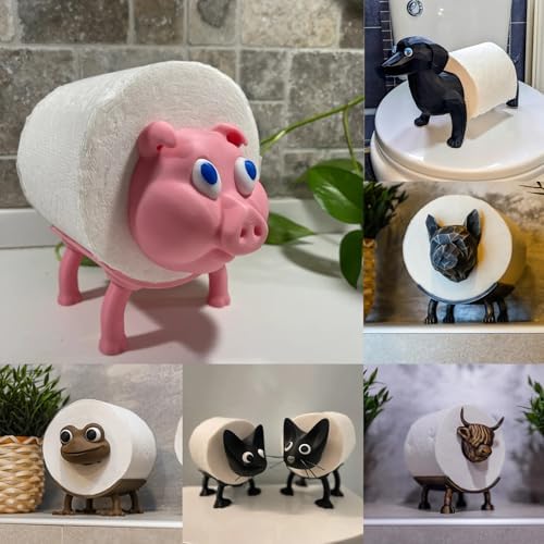 QUARK Frog Toilet Roll Holder - Cute Storage Stand
