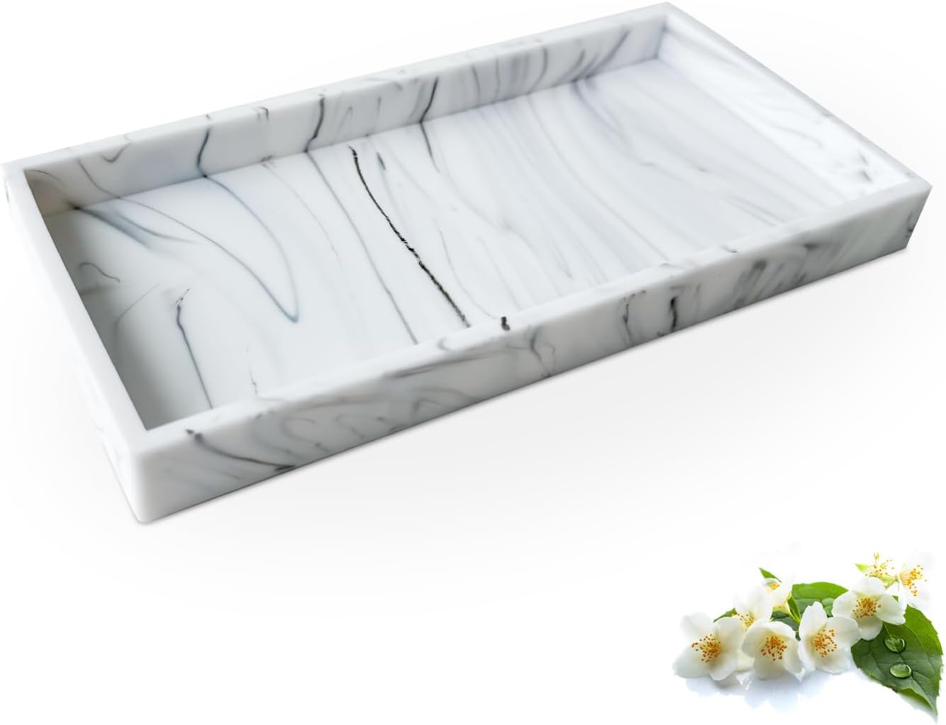 Lejourenor Marble Vanity Tray - 79 Inch Organizer