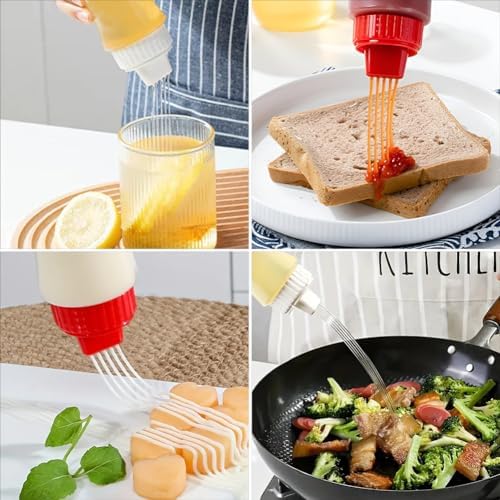 2-Piece 8oz Squeeze Condiment Bottles