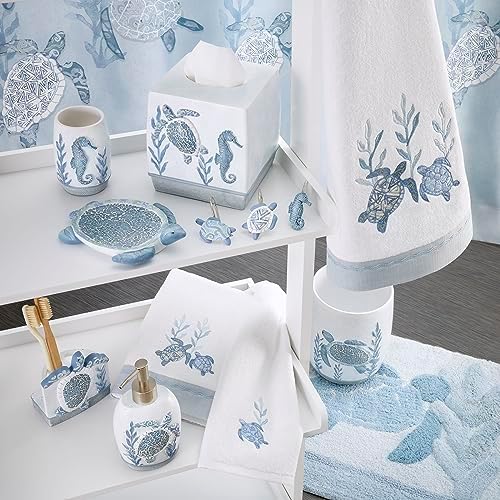 Avanti Linens Tumbler Coastal Towel in Oceanic Depths