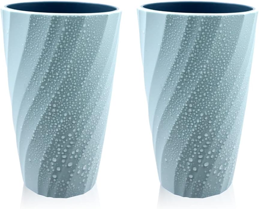 Sturdy Colorful 2-Pack Toothbrush Cup