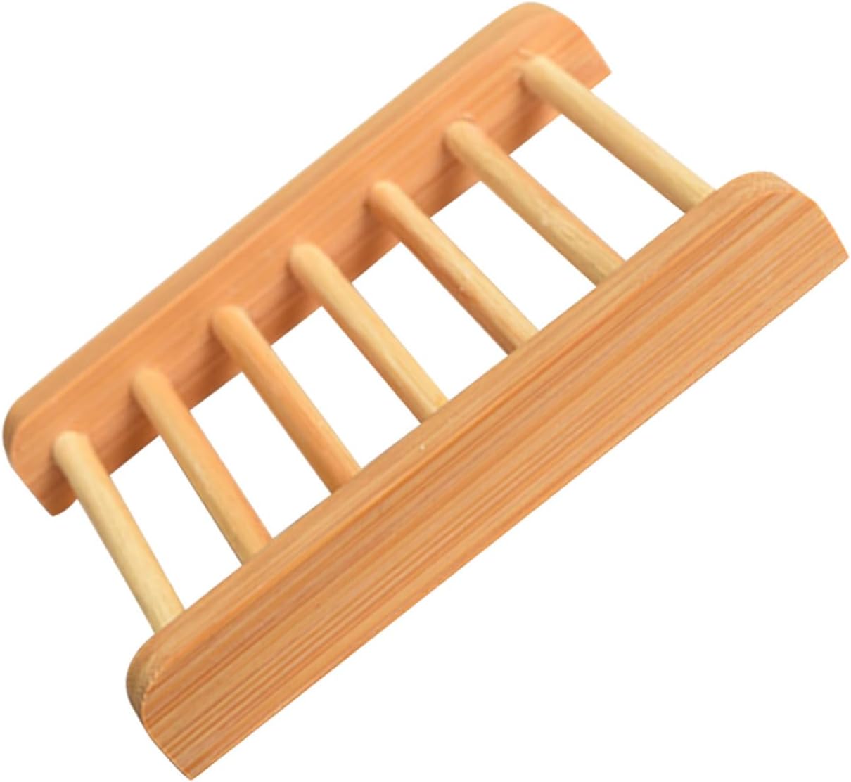 HEALLILY Wooden Soap Rack Elegant Draining Design for Bathroom Countertop Use