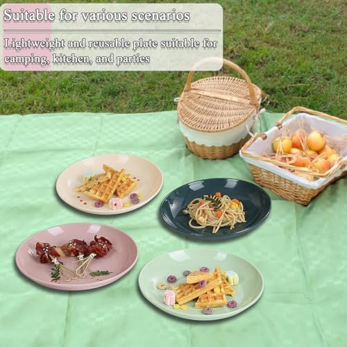 Evanda Plastic Plates Set of 8 - 78-inch