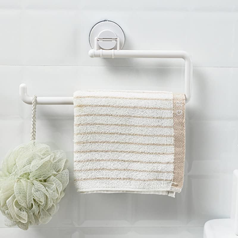 Easy to Install Suction Cup Bathroom Towel Rack Kitchen Paper Bag Holder