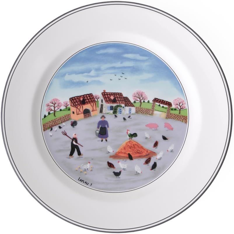 Villeroy Boch Design Naif Dinner Plate - Premium Porcelain WhiteColoured