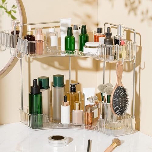 Kinkota 2-Tier Corner Bathroom Organizer Set