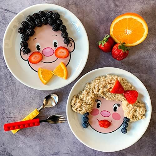 Genuine Fred Food Face Kids Dinner Plate