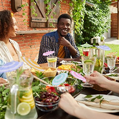 Chic 150-Piece Cocktail Umbrella Picks for Summer Parties