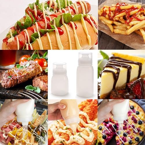 6-Piece Reusable Squeeze Bottles for Condiments