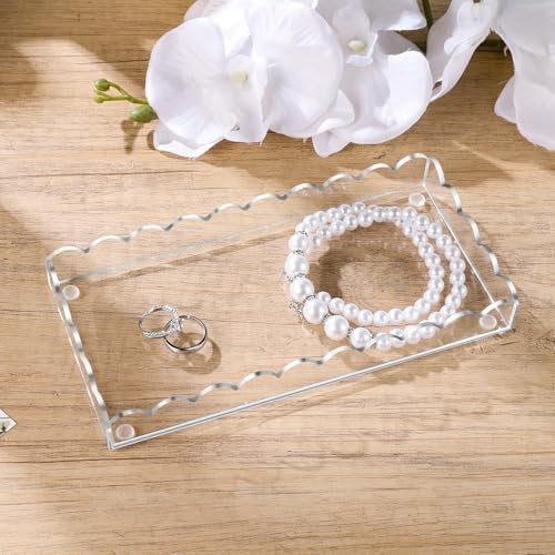 Elegant Acrylic Bathroom Vanity Tray