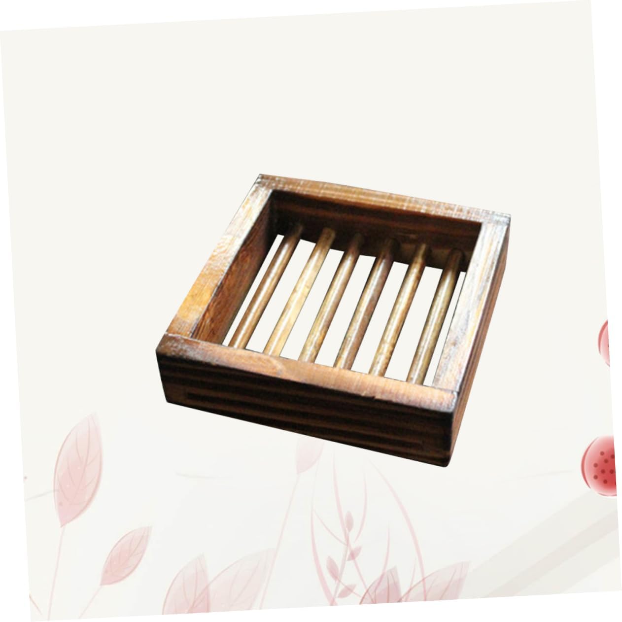 Sturdy Modern Wood Soap Storage Rack for Bathrooms