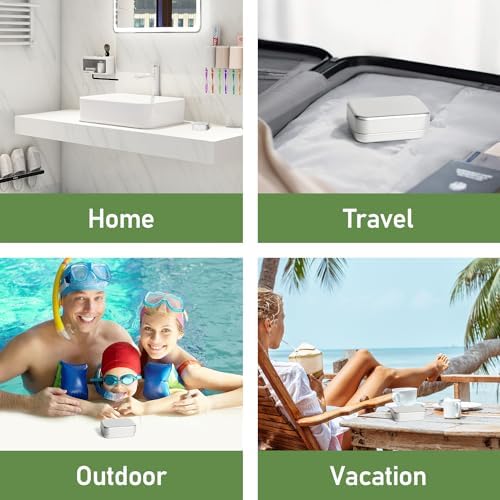 Two-Piece Aluminum Travel Soap Containers with Lid