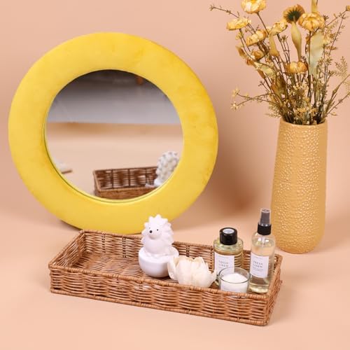Rattan Bathroom Tray for Storage Decor