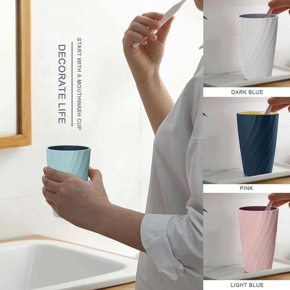 Sturdy Colorful 2-Pack Toothbrush Cup