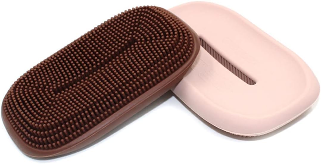 Unomor Silicone Soap Holder Dish Brush Drainage Tray
