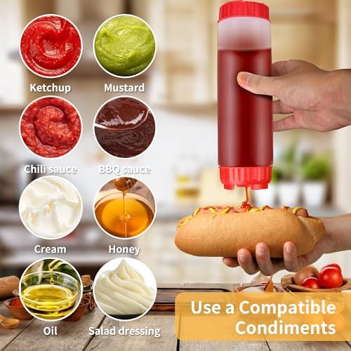 3PCS Squeeze Condiment Bottles