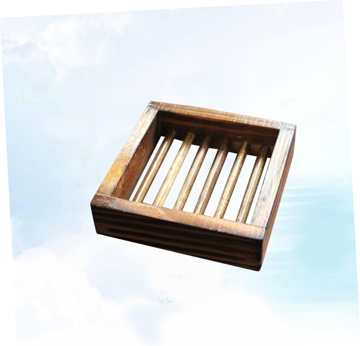 Sturdy Modern Wood Soap Storage Rack for Bathrooms
