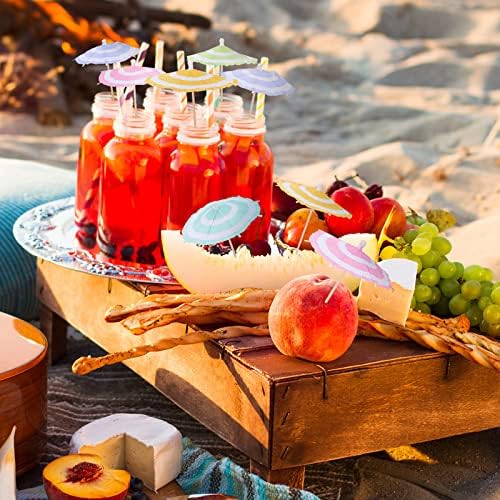 Chic 150-Piece Cocktail Umbrella Picks for Summer Parties