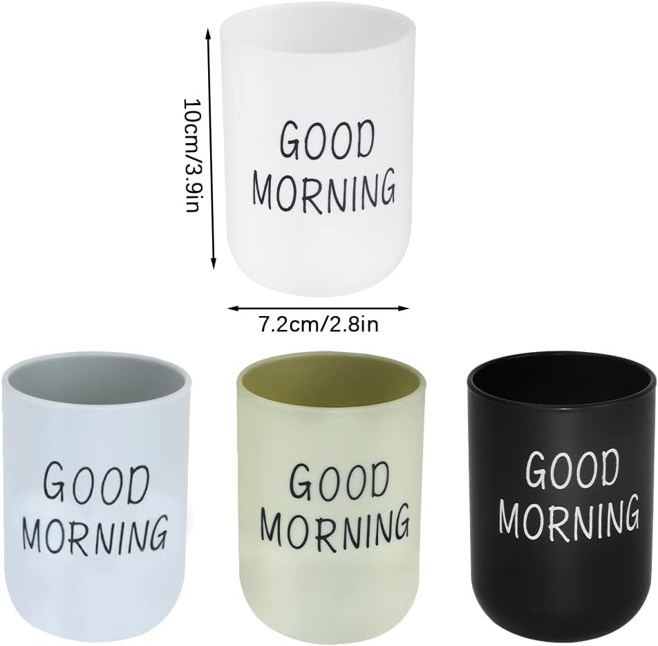 4-Piece Eco-Friendly Reusable Toothbrush Holder Set