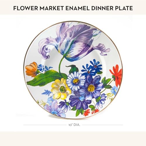 Stunning Enamel Dinner Plate