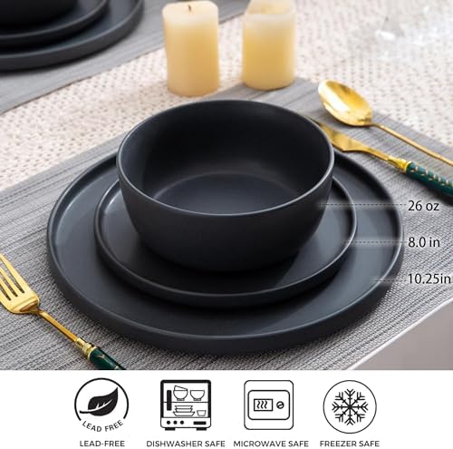 Inside Unique Ceramic Dinner Plate Set 6-Piece